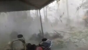 Granizada azota San Estanislao causando daños a su paso