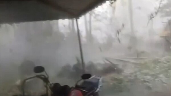 Granizada azota San Estanislao causando daños a su paso