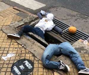 Señalizan “pozos del terror” en Asunción: exigen políticas de infraestructura urbana seguras - Nacionales - ABC Color