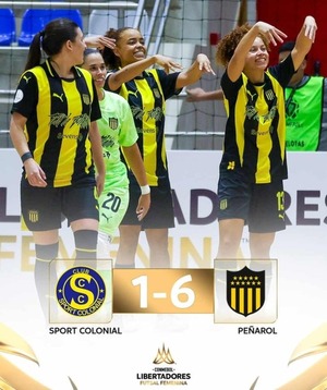 Sport Colonial debuta con derrota ante Peñarol en la Libertadores femenina de futsal FIFA - La Tribuna