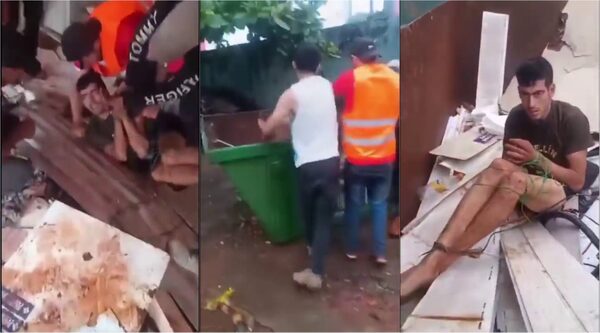 Popular / (VIDEO) ¡Atraparon a supuesto mondaha y lo tiraron al basurero!