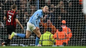 Erling Haaland, intratable ante el Bournemouth