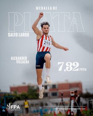 Atletismo: Alexander Villalba gana la medalla de plata en el Sudamericano U20 - Polideportivo - ABC Color