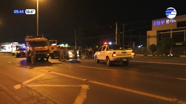 Peatón muere tras ser embestido por camioneta en Mariano Roque Alonso