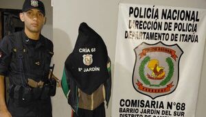 Detienen a sospechoso de hurto en vivienda del Barrio Jardín de Cambyretá