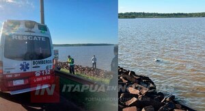 PERDIÓ EL CONTROL SOBRE LA RUTA PY01 Y TERMINÓ EN EL AGUA