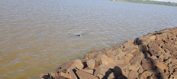 Vehículo cae al subembalse del arroyo Quiteria en Encarnación