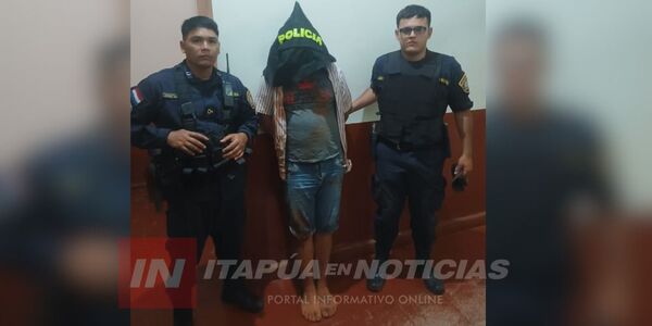 APREHENDEN A HOMBRE POR REALIZAR DISPAROS AL AIRE EN PIRAPEY 