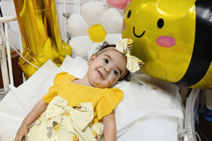 Mía Isabella, niña con AME 1, necesita apoyo para continuar su tratamiento en casa