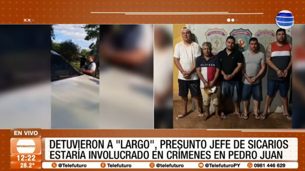 Detuvieron a alias ''Largo'', presunto jefe de sicarios