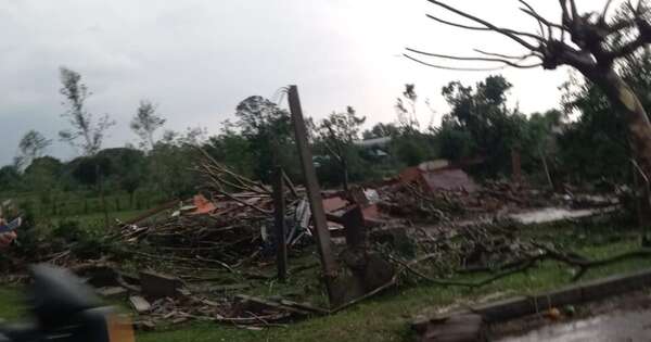 La Nación / Canindeyú: temporal causó severos daños en varios distritos
