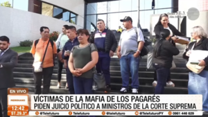 Víctimas de la ''Mafia de los Pagarés'', piden juicio político contra ministros de la Corte