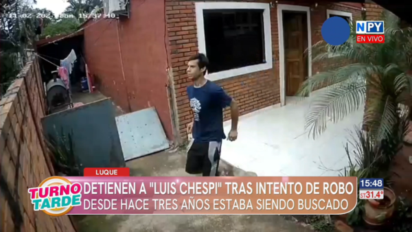 Detienen en Luque a “Luis Chespi”, buscado desde hace tres años por múltiples robos