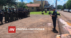 DESPLIEGAN GRAN OPERATIVO DE SEGURIDAD EN EL NORDESTE DE ITAPÚA