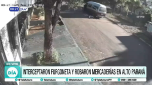 Interceptaron furgoneta y robaron mercaderías en Alto Paraná