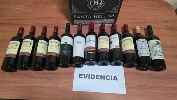 Hurto de vinos y viviendas allanadas en Guairá