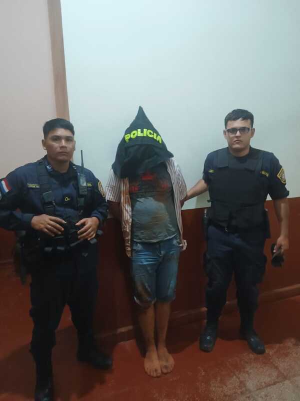 Aprehendido en Pirapey por disparos al aire y disturbios en la vía pública