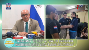 Trasladan a alias “Tío Rico” al penal de Emboscada