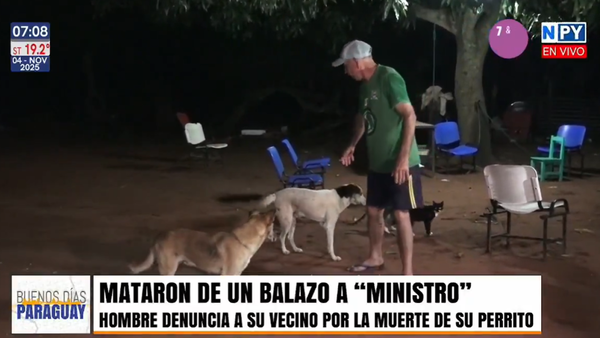 ¡Crueldad animal! Denuncian a vecino por matar de un disparo a “Ministro”