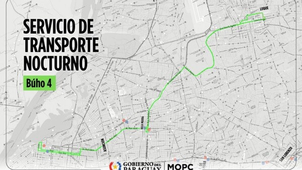 Red Búho con destino a Luque ya está operativo: Conocé el itinerario