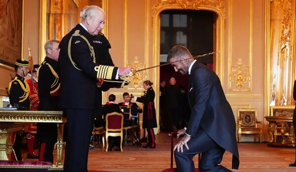 David Beckham, nombrado caballero en el Castillo de Windsor