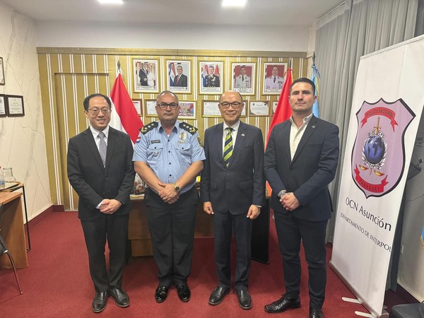 Popular / Taiwán estrecha lazos con Interpol-Paraguay