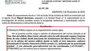 Allanamiento a banco Atlas por piratería de core bancario ITGF