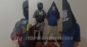 APREHENDEN A SOSPECHOSO DE ROBO A UNA FARMACIA DE ENCARNACIÓN