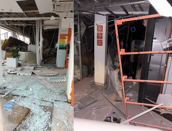 DETIENEN A TRES HOMBRES POR ROBO A BANCO DE KATUETÉ