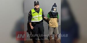 DETUVIERON EN ENCARNACIÓN A SUJETO CON ORDEN DE CAPTURA POR HURTO