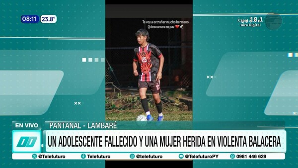 Adolescente fallece en balacera en Lambaré