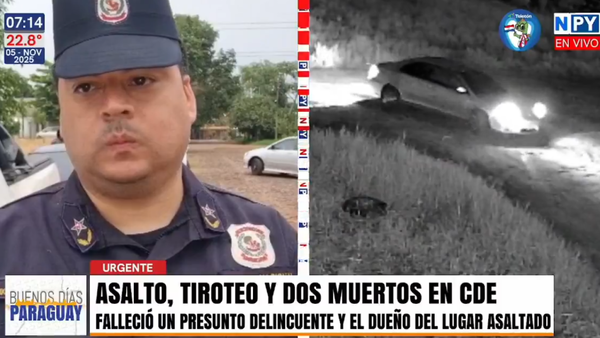 Asalto, tiroteo, dos fallecidos y un herido en Ciudad del Este