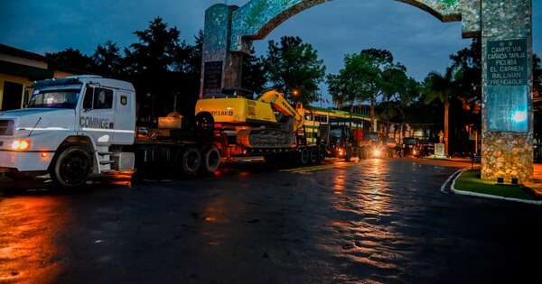Diario HOY | Convoy militar parte rumbo al Chaco para revitalización de tajamares