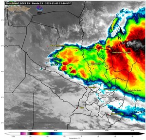Alertan sobre tormentas con potencial severo en el norte del país