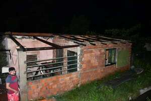 Viviendas destechadas y árboles caídos tras temporal registrado en Puerto Casado - Noticias del Chaco - ABC Color