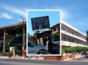 Cartel erótico genera debate en Fernando de la Mora