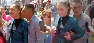 Detienen al hombre que tocó sin su consentimiento a la presidenta Sheinbaum