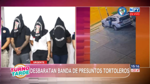 La policía nacional desarticula banda de presuntos "tortoleros"
