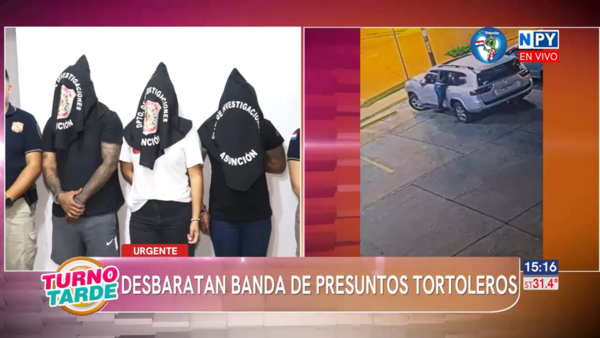 La policía nacional desarticula banda de presuntos "tortoleros"