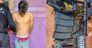 Diario HOY | Incautan fusil y municiones con sello de “Dimabel” en poder de brasileño detenido