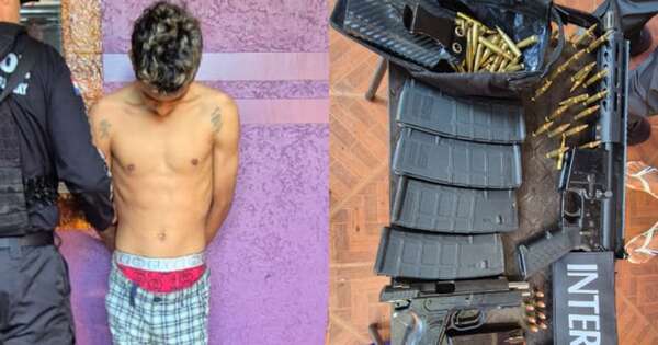 Diario HOY | Incautan fusil y municiones con sello de “Dimabel” en poder de brasileño detenido