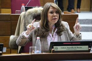 Celeste Amarilla, férrea opositora, se alineó al cartismo en votación de la Ley de Datos Personales