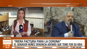 Núñez acusó al ministro Enrique Riera de ser un "recaudador" para la corona