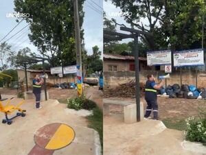 Popular / (VIDEO). Funcionarios municipales de San Antonio: "Vecinos, anive la pende puerco"