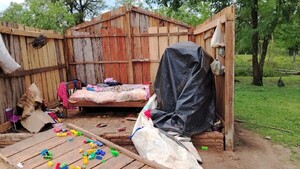 Temporal destrozó precarias viviendas en Casado y San Pedro