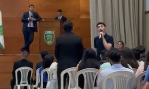 Estudiante enfrenta a “Beto” Ovelar y lo acusa de nepotismo en plena conferencia en la UNA - OviedoPress