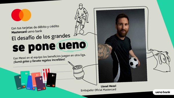 ueno bank y Mastercard te invitan a «meter goles» para acceder a regalos exclusivos de Lionel Messi