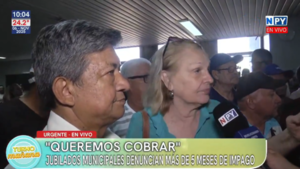 "Queremos cobrar": Jubilados exigen pago de haberes atrasados y amenazan con huelga de hambre
