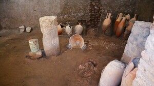 Descubren en Pompeya un cuenco egipcio usado en un antiguo local de 'street food' romano