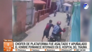 Asaltan a chofer de plataforma en la Chacarita